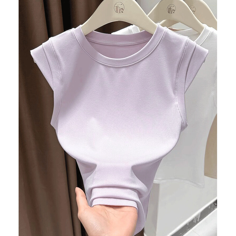 Modal Round-Neck Vest for Women, Summer Outerwear, Covering Side Breasts, 2026 New Style, Slim Fit, Versatile, Base Layer, Sleeveless Top