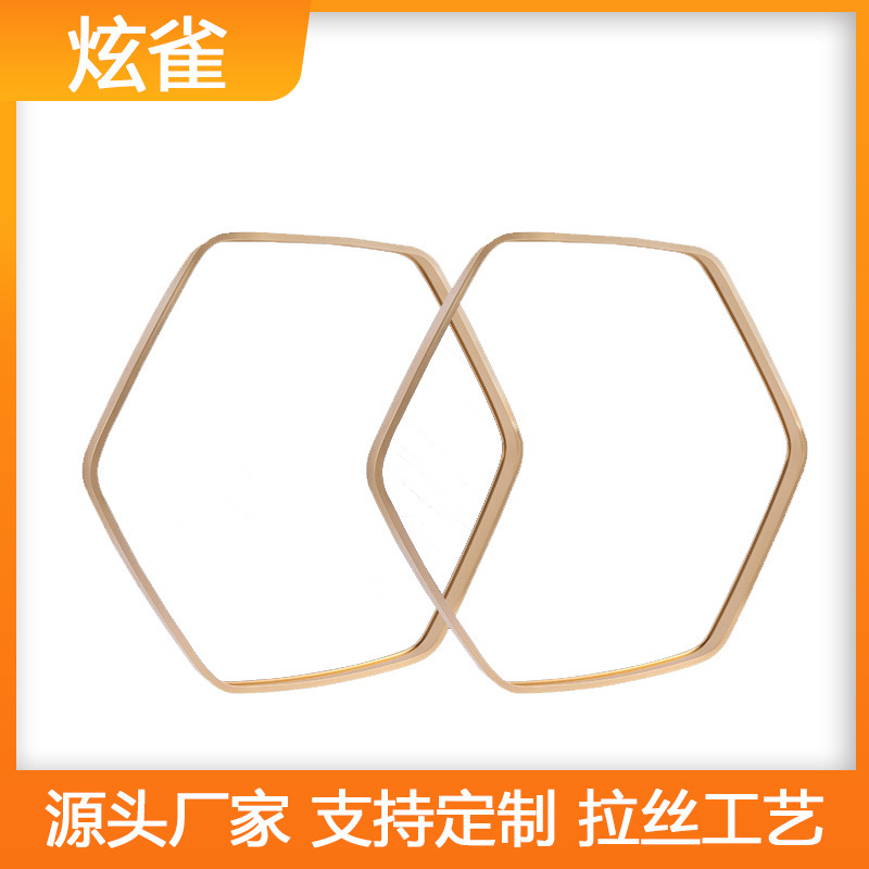 Simple Creative Narrow Edge Aluminum Alloy Fillet Hexagonal Photo Frame Mounted Poster Metal Stainless Steel Frame Wall Hanging Simple Creative Narrow Edge Aluminum Alloy Fillet Hexagonal Photo Frame Mounted Poster Metal Stainless Steel Frame Wall Hanging
