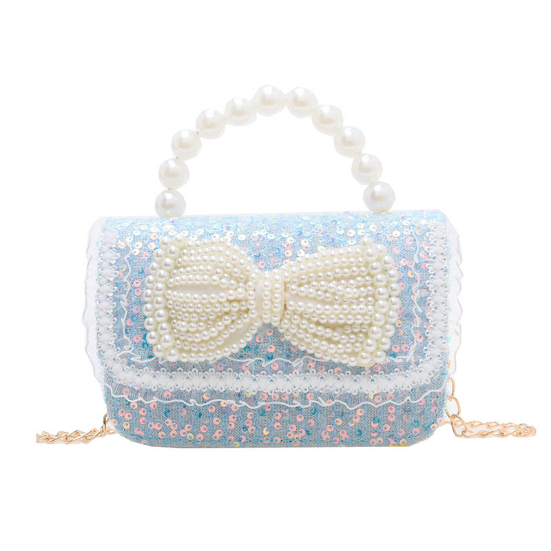 Nueva chica pequeña bolsa de hombro fragante bolso de moda perla esquinilla bolsa de cadena de cambio bolso cuadrado