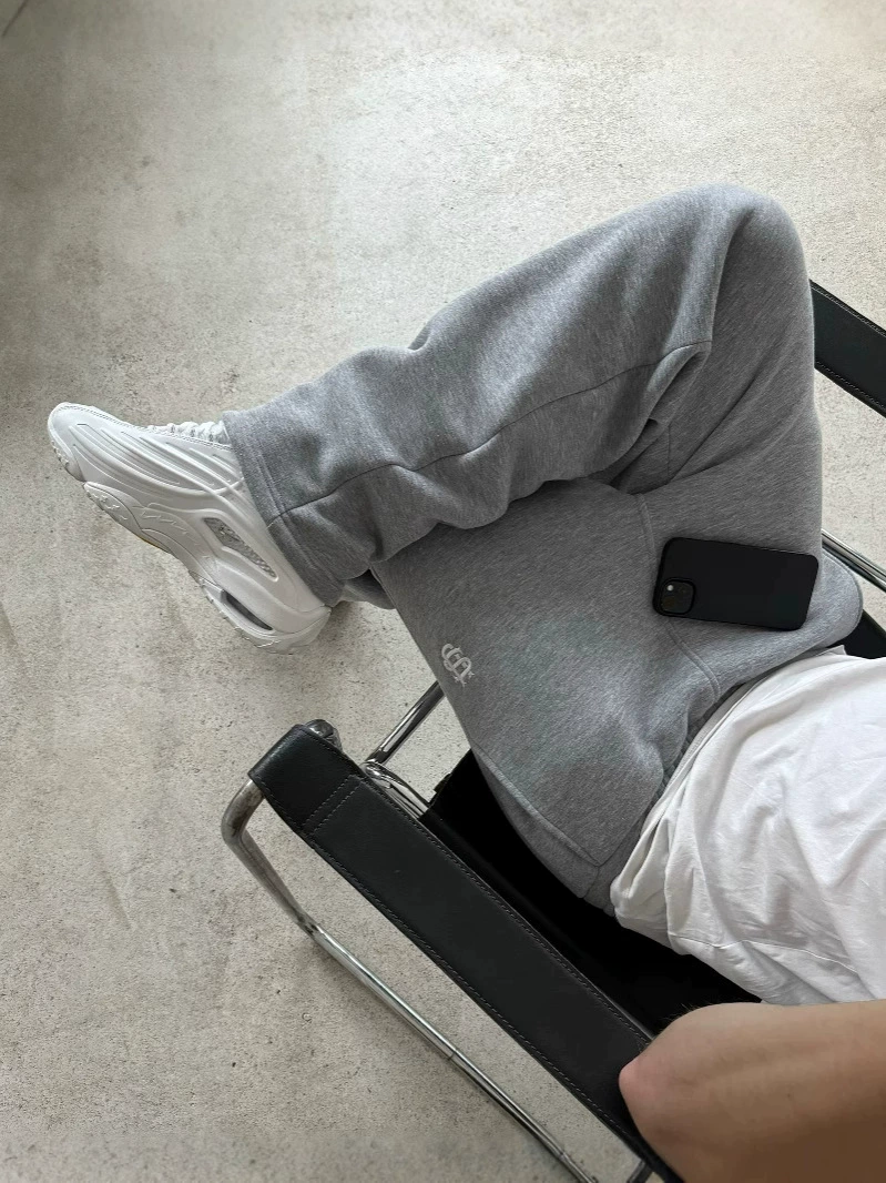 Спортивные брюки unisex ретро однотонные хип-хоп стиль, молния внизу и эластичный пояс, XS–XXL