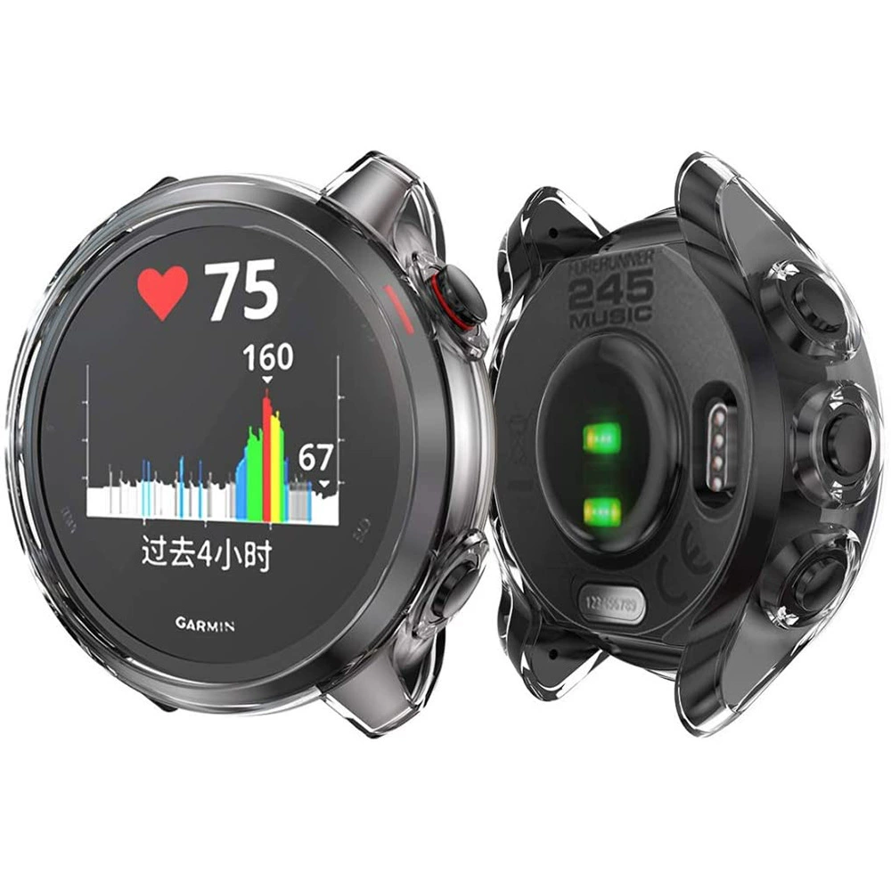 Applicable to Jiaming Garmin Forerunner245 protective case TPU electroplating hollow cutting case protective cover