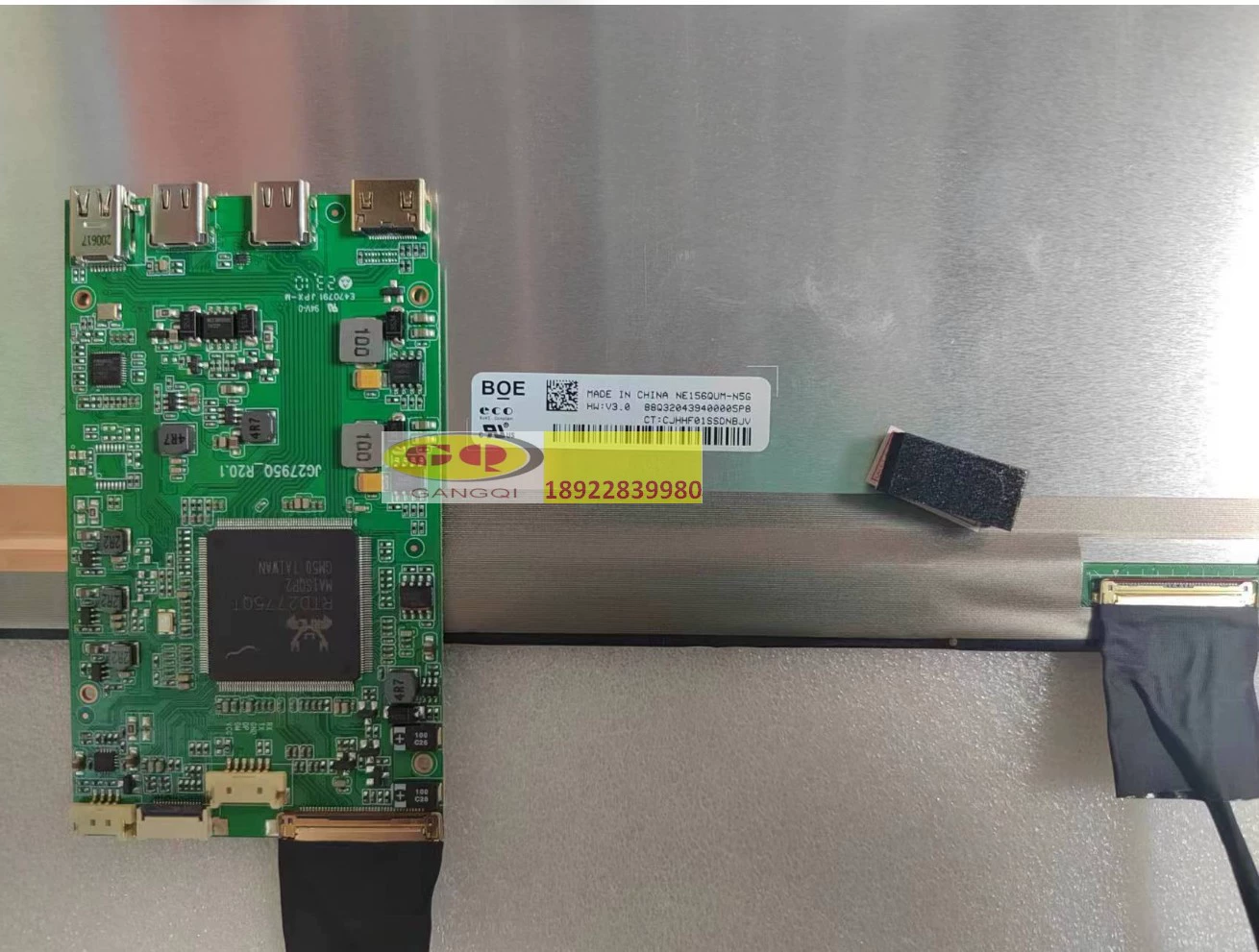 NE160QAM-NX1 N61 ЖК-экран 16-дюймовый 3840X2400 однолинейная плата привода TYPEC HDMI DP