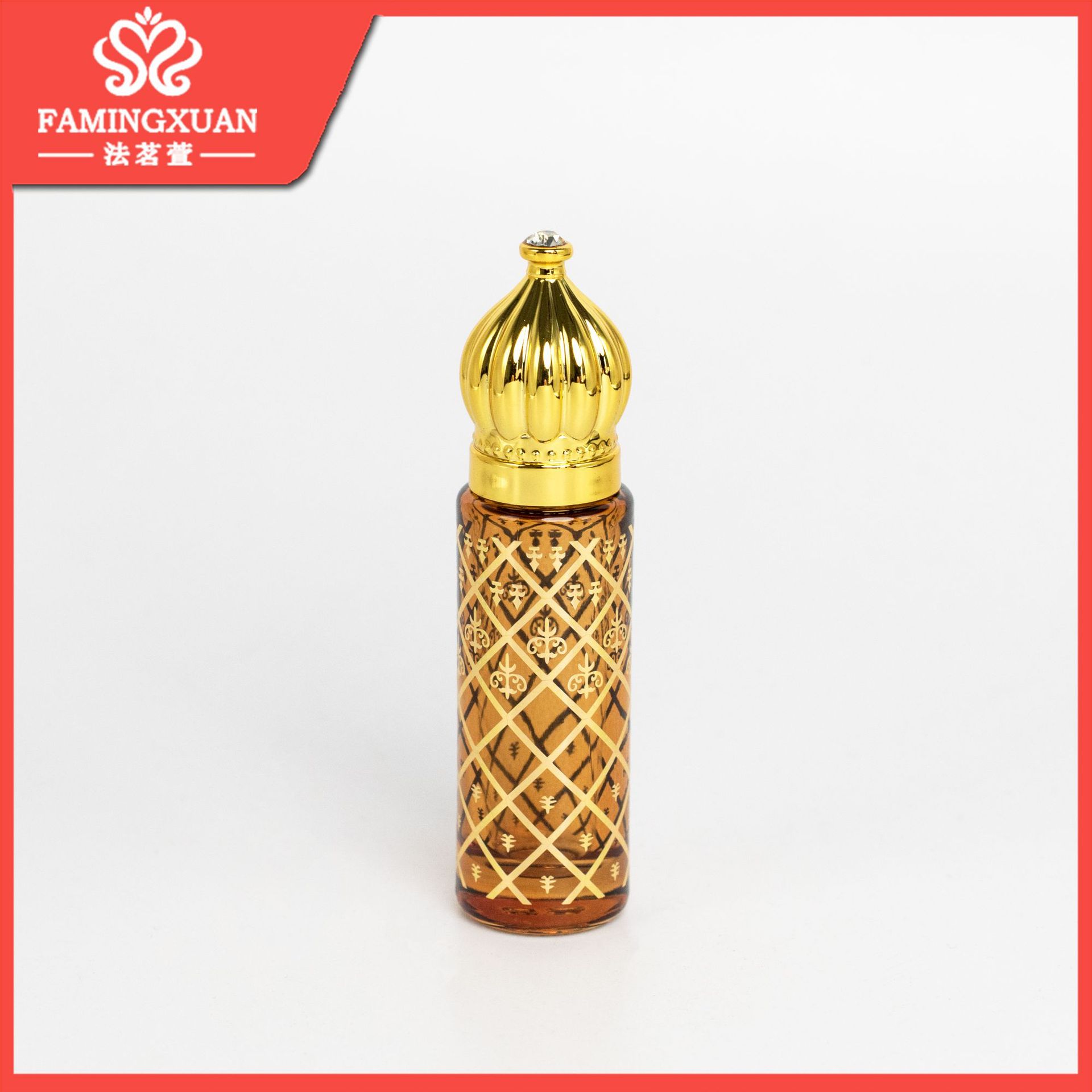 Frasco Roll-On para Perfume XB18 8ml de Vidrio Portátil Roll-On para Aceites Esenciales y Perfumes