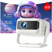 跨境新款D20投影仪4K高清400流明家用WIFI无线投屏1080p投影
