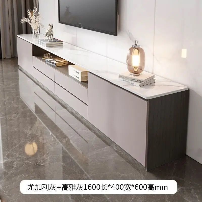 シンプルモダンなミニマリストフロアキャビネット無垢材スレートテレビキャビネット小さなアパートフロアテレビキャビネットハイリビングルームフロア|undefined