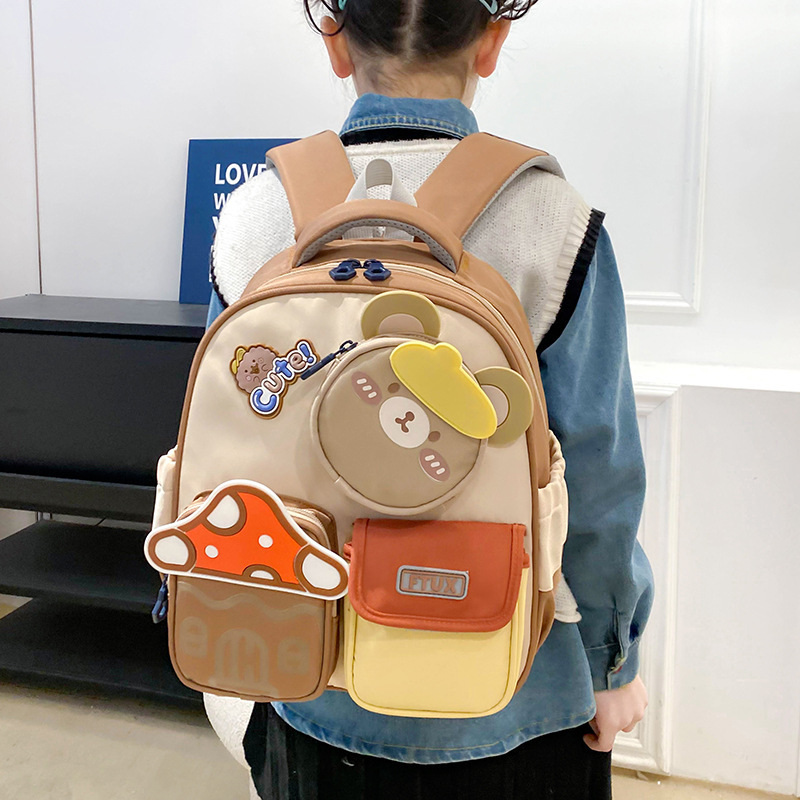 Nuevas mochilas de dibujos animados lindas mochilas para estudiantes de jardín de infantes mochilas para niños de 3 - 5 años de edad mochila minorista comercio exterior