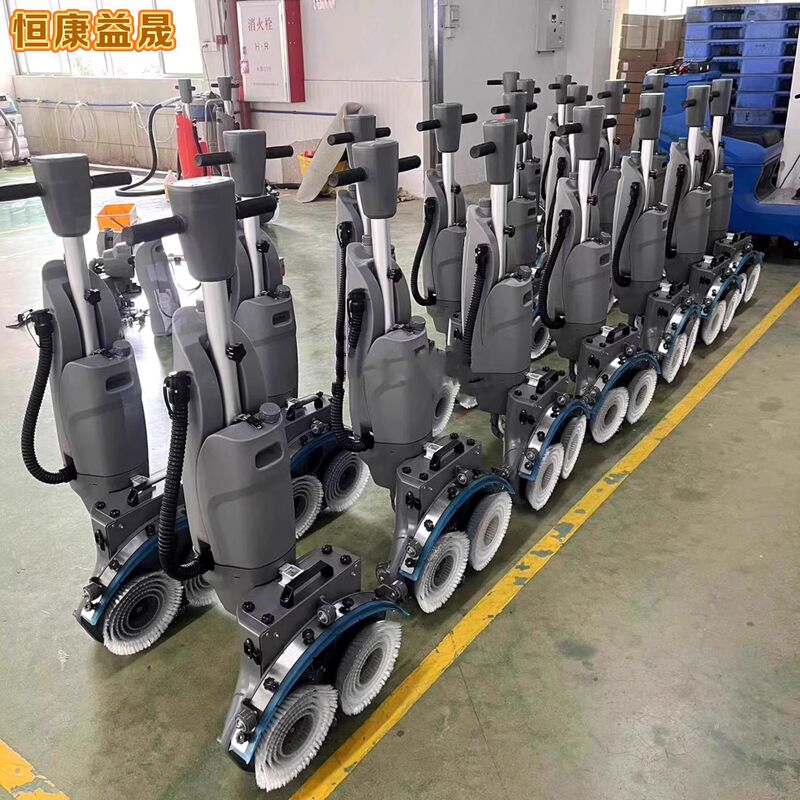 Small washing machine commercial villa shopping mall restaurant hand-pushed mopping machine hotel property suction and drag integrated sweeper