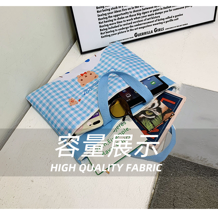 The new Spring 2024 Stardelo minimalist cartoon large-capacity student handbag, study materials and tutorial bag undefined