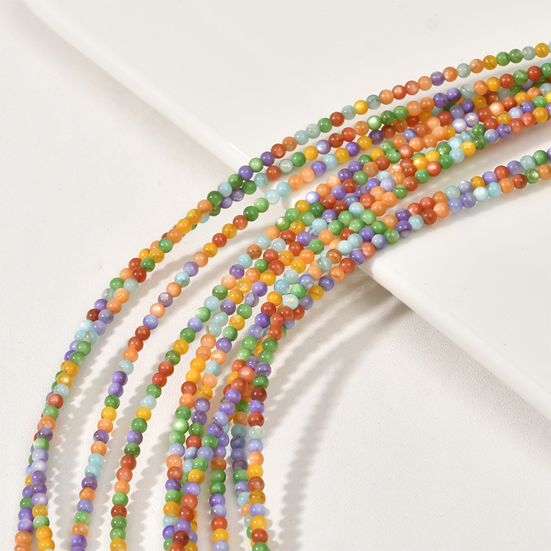 14g Weight Beads Jewelry Making Type DIY Jewelry Accessories Classification 1 Piece Quantity Shell Material Round Pattern Polishing New Product Design Vacation, Simple Style Style 1 Piece Shell Round DIY Jewelry Accessories Beads 3