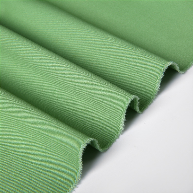 Fabrica de algodón orgánico de China tela de algodón spandex tela de pantalones