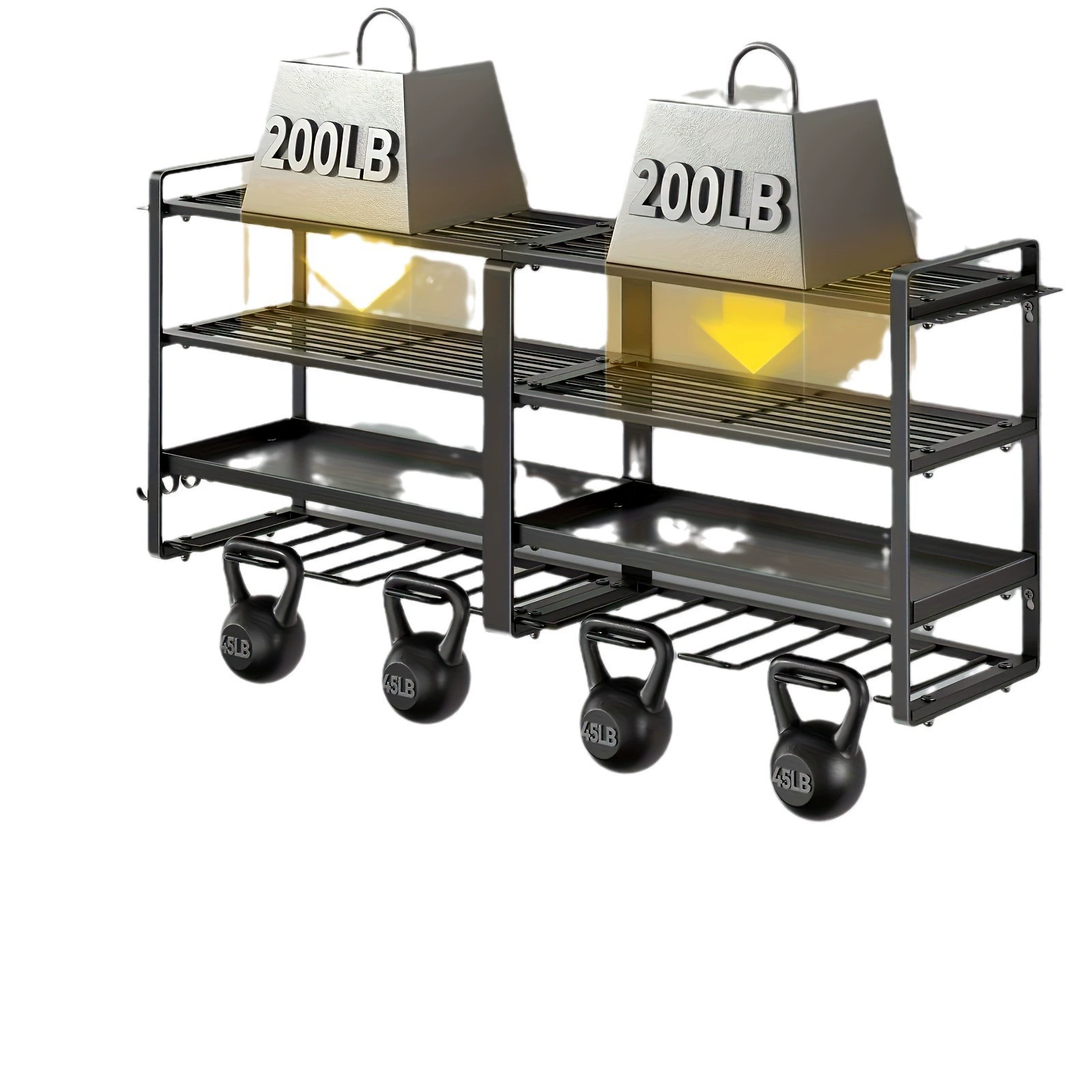 Cross Border Iron Power Tool Organizer Wall Mount Bracket Extended Large Heavy Duty Drill Rack Garage Tool Organizer
