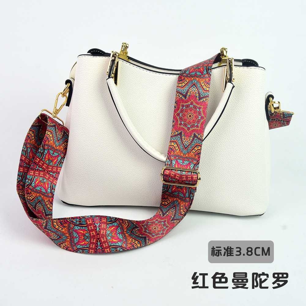 Bolso bandolera con accesorios ultra anchos, bolso de color, correa gruesa, correa de repuesto alargada, correa de hombro de bolso universal ajustable