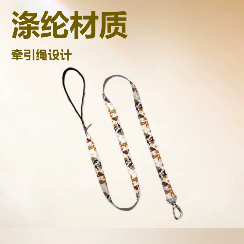 Новый поводок для домашних животных Amazon, поводок-ошейник для собак в китайском стиле с принтом маленьких ромашек и золотой пряжкой