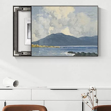 北欧电表箱装饰画免打孔现代简约客厅配电箱遮挡风景挂画餐厅轻奢
