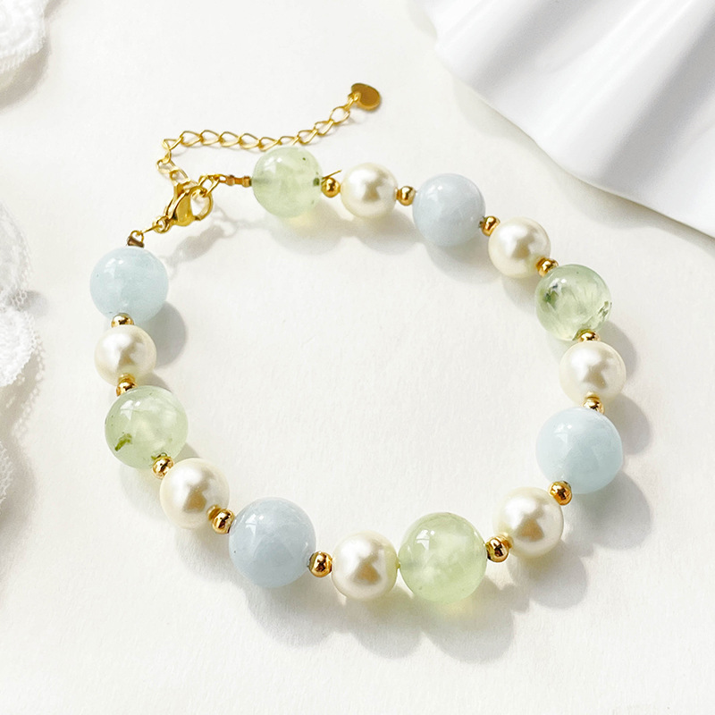 Fashion Round Pearl Beaded Bracelets 1 Piece
