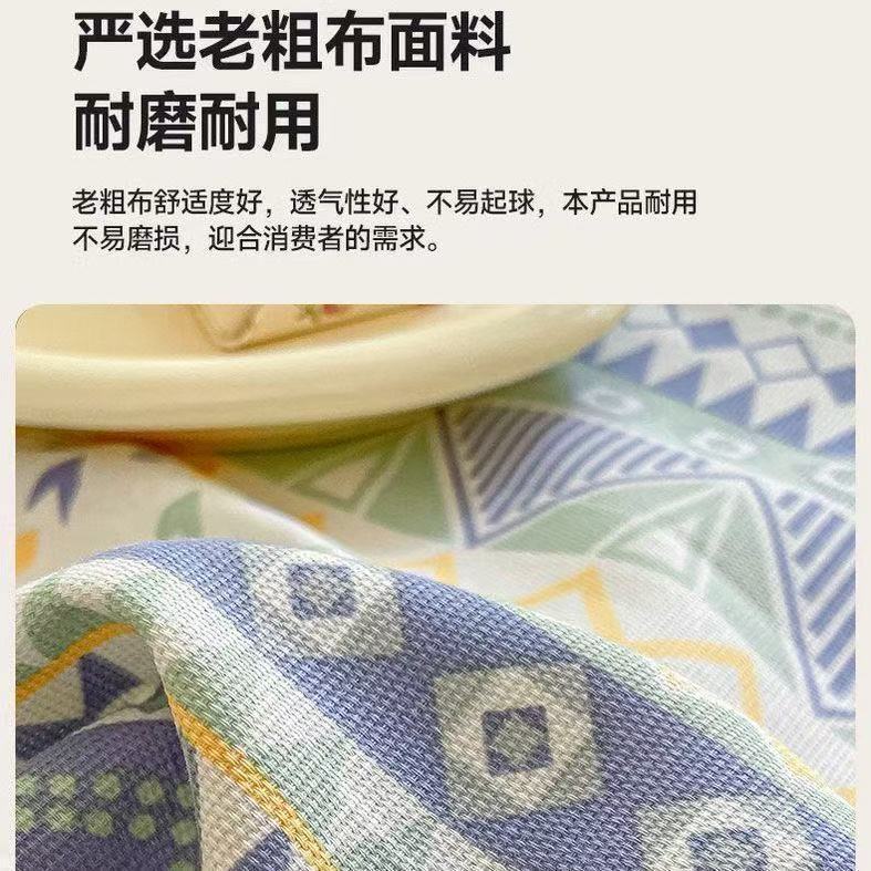 厚みのある古布シーツ シンプルストライプ 家庭用 ダブル 洗濯機で洗える 学生寮 肌に優しいシーツ 3点セット|undefined