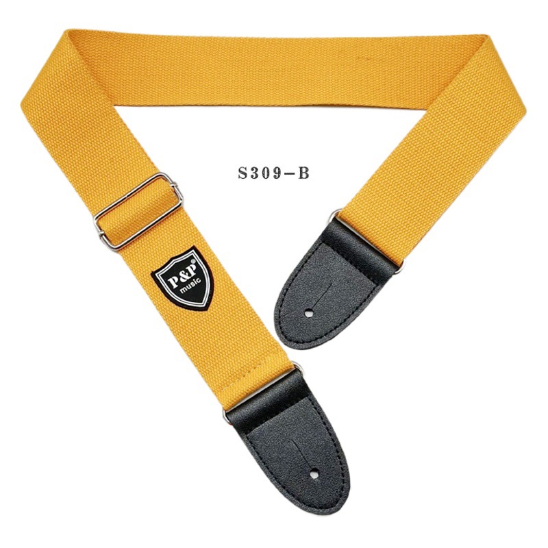 Himno PP correa de la guitarra de algodón Púrpura Amarillo Rojo Verde Cielo Azul Agua Azul correa de la guitarra popular