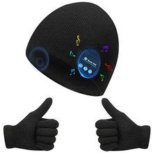 创力能跨境热销蓝牙音乐帽子无线耳机帽 双耳立体声可拆洗充电式