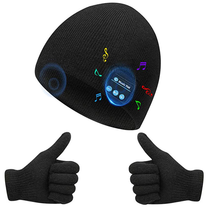 Chuanglineng New Amazon Cross Border Source Bluetooth Music Cap Wireless Headset Cap Call Listening To Song Knitted Hat