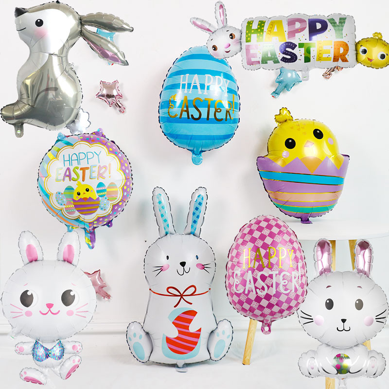 Easter Rabbit Animal Aluminum Film Party Balloons 1 Piece display picture 1