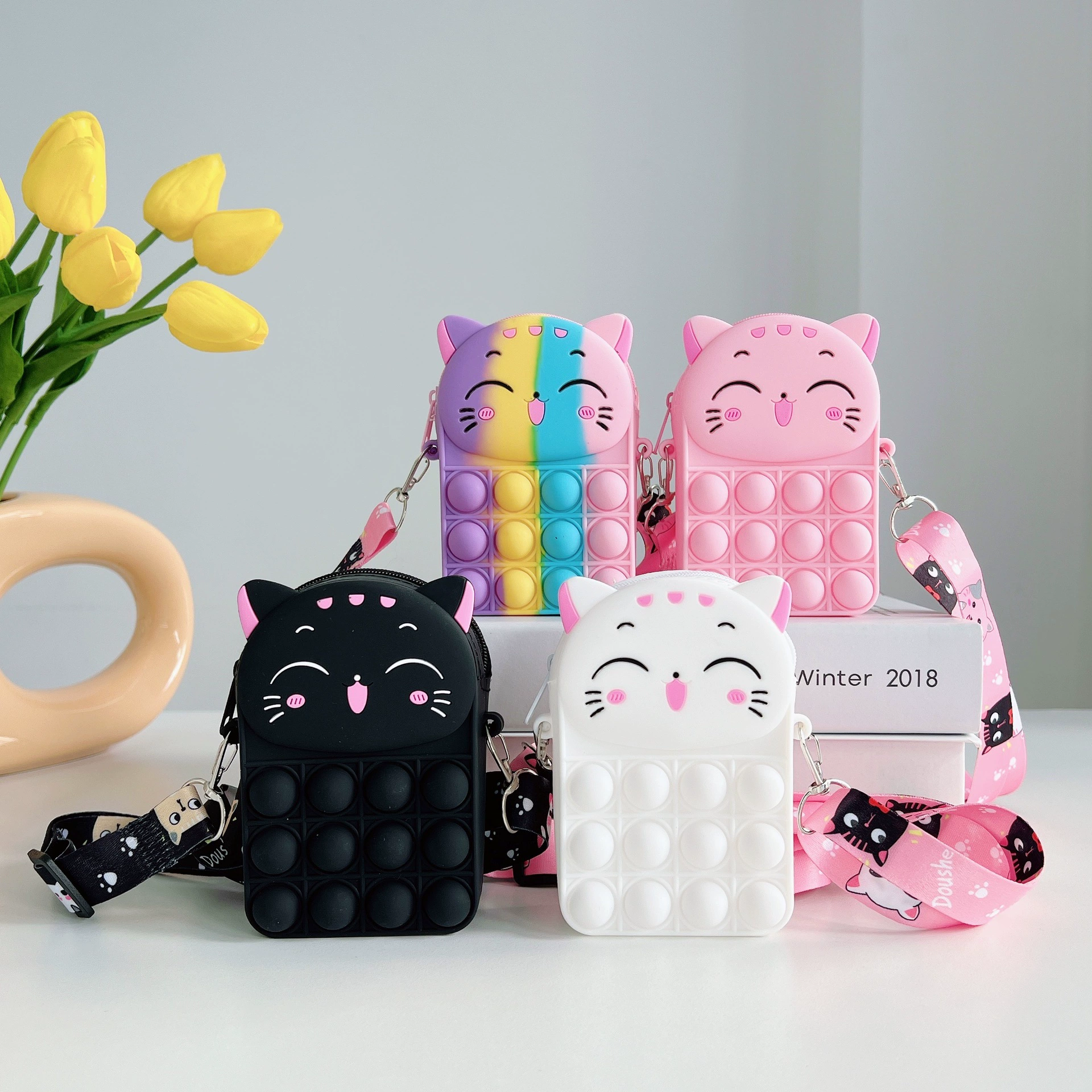 Кошелек, сумка через плечо в стиле мультфильм, Amazon