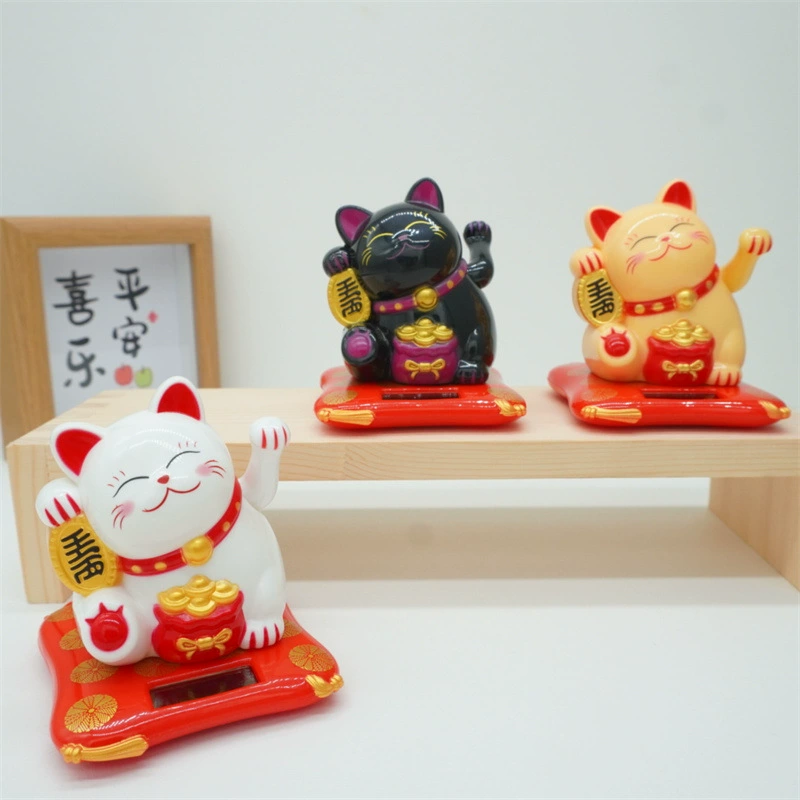 Трансграничные горячие ручки, чтобы разбогатеть кошка солнечная маня, кошка, креативные автомобильные украшения, украшения, подарки, милые и богатые