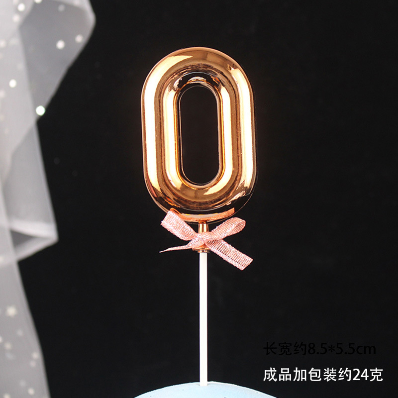 Decoración digital para pasteles 0-9, 3D oro/rosa, inserto para cumpleaños – Mayorista de Yiwu image 37