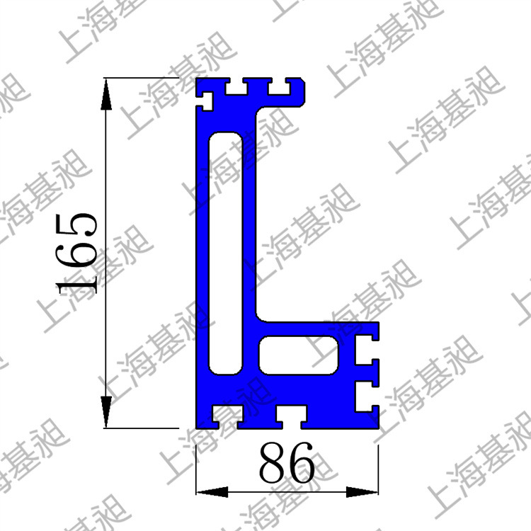 悬臂辊筒线铝材86*165滚筒机铝型材mps输送机铝材汽车生产线铝材
