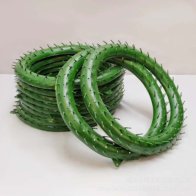 Plastic wreath frame with pegs, Ø 20 cm / 30 cm, for floral arrangements and handmade decor