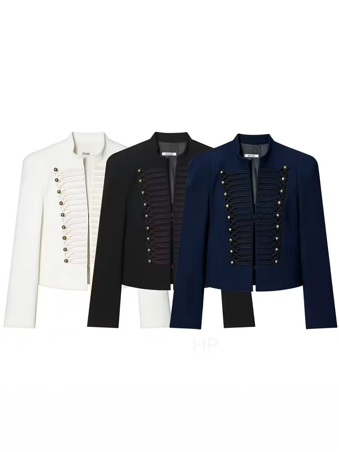 metal long-sleeve with a round collar