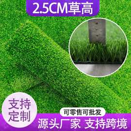 25mm人造草皮 定制草坪垫防紫外线 户外运动场地仿真人造草坪垫子