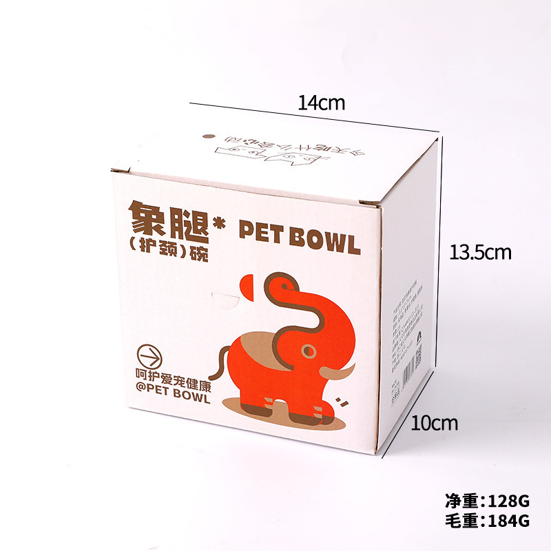 Cuello para gatos original de Hawo Cuenco para gatos Macaron Cuenco para patas de elefante de gran calibre Cuenco para gatos Cuenco para mascotas de plástico alto