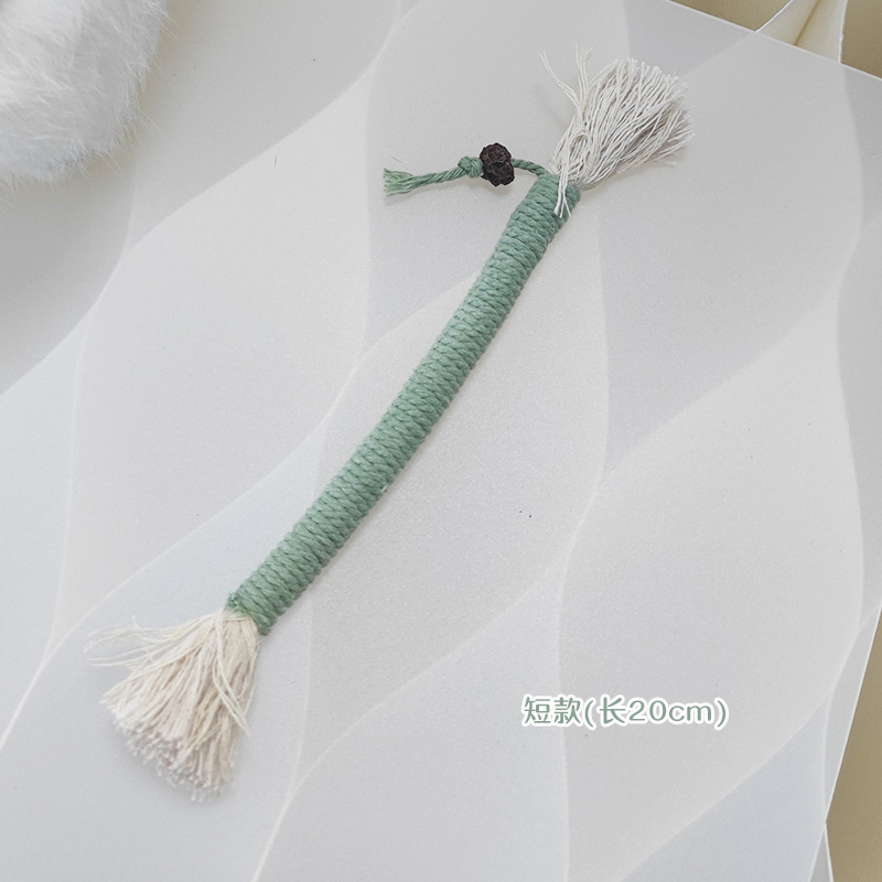 20cm 짧은 바이트 로프 (시안)