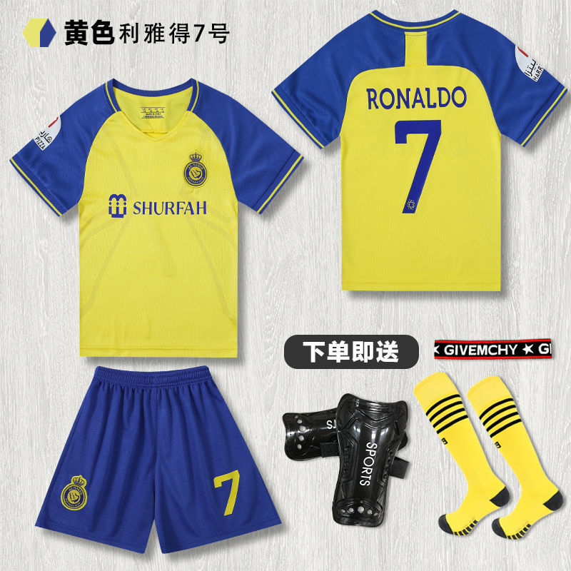 子供用サッカーユニフォームセットメッシ・ネイマール・ロナウドジャージスポーツ速乾性サッカートレーニングユニフォームチームユニフォーム|undefined