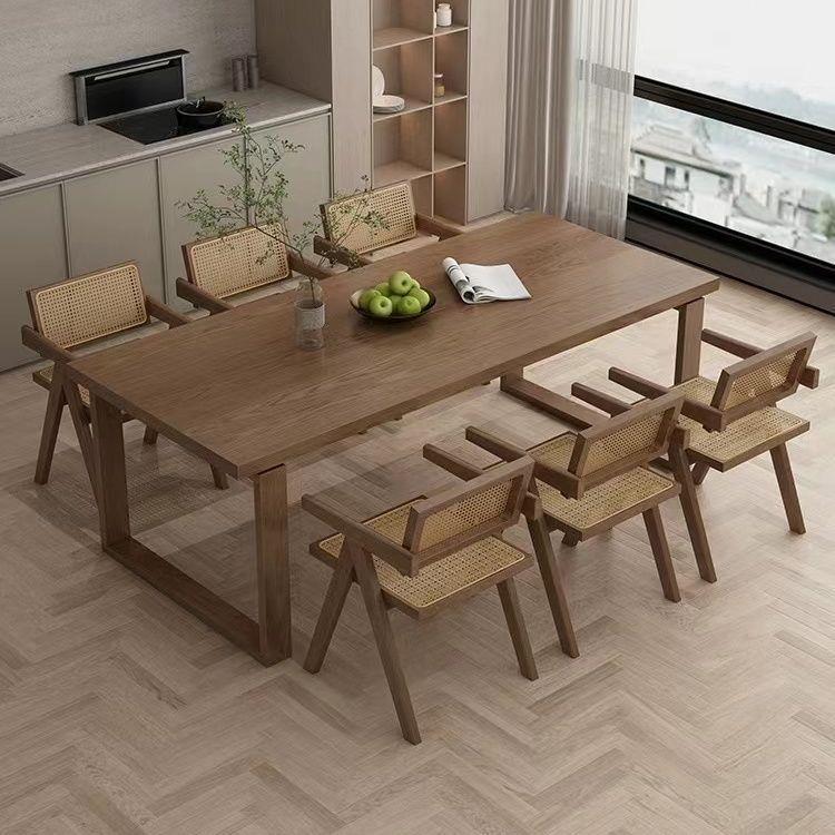 Ikea Mobyen Style Dining Table, Solid Wood Table, Home-Use Desk, Ash Wood Dining Table and Chair Set