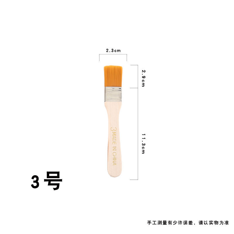 尼龙板刷油漆刷尼龙毛画刷水粉画丙烯画美术绘画品墙绘涂鸦笔刷|undefined