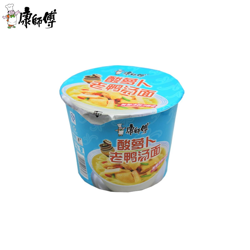 Chongqing Master Kong кисло-редька и утиная лапша с лапшой быстрого приготовления в бочках с лапшой быстрого приготовления