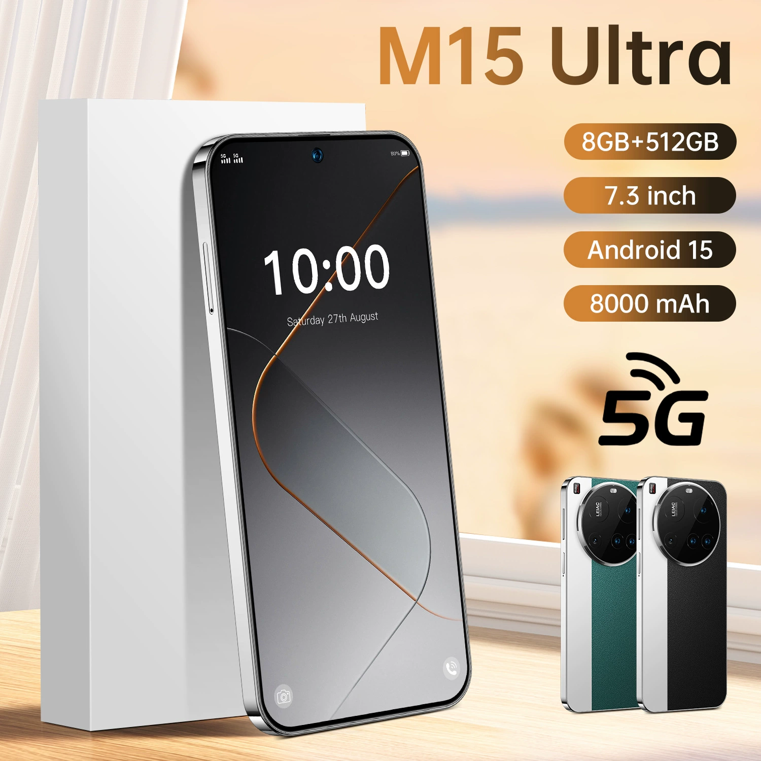 Смартфон G2 Android, 7,3-дюймовый полноэкранный дисплей, 4G, варианты по регионам
