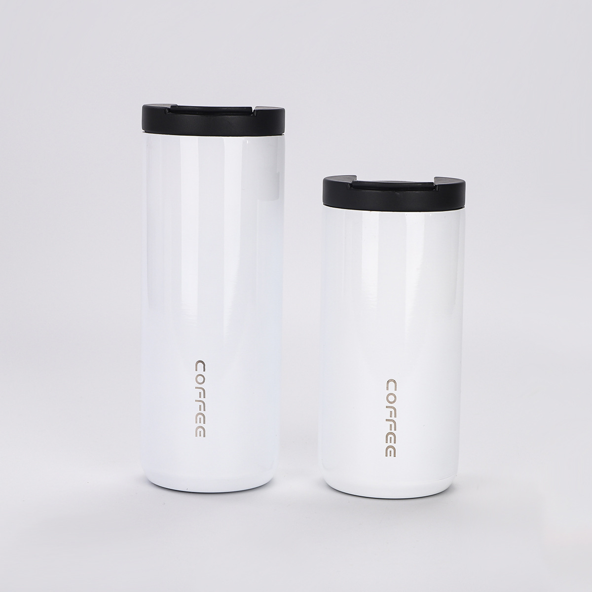 Nuevo acero inoxidable 304 taza de aislamiento de bebida directa taza de café de oficina de vacío de doble capa taza de cuerpo recto creativa