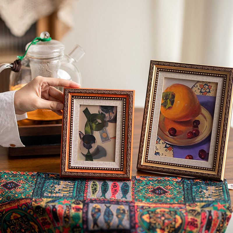 Retro photo frame 6 inch photo frame European foreign trade cross-border palace table 678 inch 12 wall frame high-grade decorative frame Retro photo frame 6 inch photo frame European foreign trade cross-border palace table 678 inch 12 wall frame high-grade decorative frame