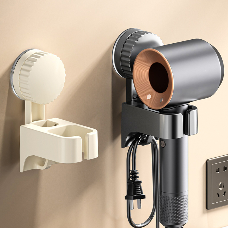 흡착식 헤어드라이어 거치대, 무타공 욕실 헤어드라이어 홀더, 벽걸이형 헤어드라이어 수납대