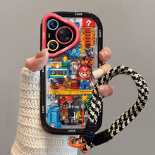 机械马里奥苹果17promax/16Pro手机壳iPhone15全包12卡通11/XRMAX