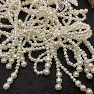 Custom beaded pearl wedding dress, luggage, hat, headdress, decorative accessories, bow, beaded shoe flower, rubber band, earrings accessories
