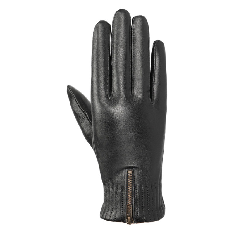 真皮手袋男性は冬に保温して、車でバイクに乗るのがおしゃれでかっこいいタッチパネル羊皮を厚くした