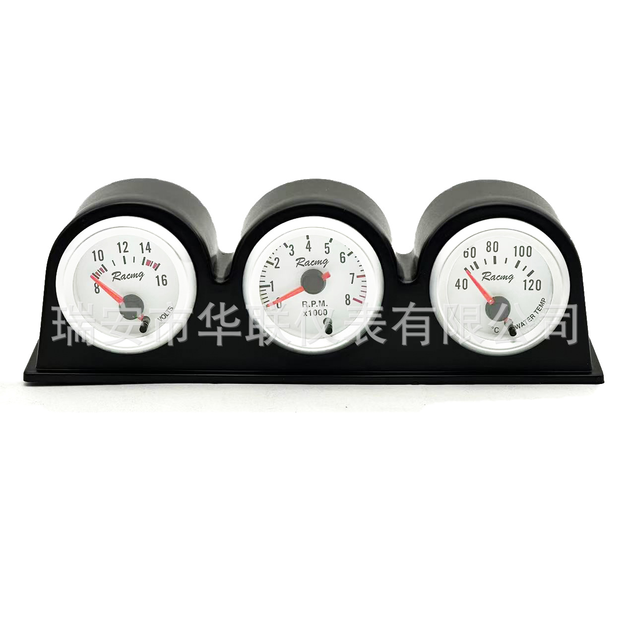 Qìchē 52mm Car Modified Gauge Boost Water Temp Oil Pressure 3-in-1 7 Colors (automobile instrument) - voltage-rpm-water-temp-combination-1-left-hand-drive-gauge-bracket