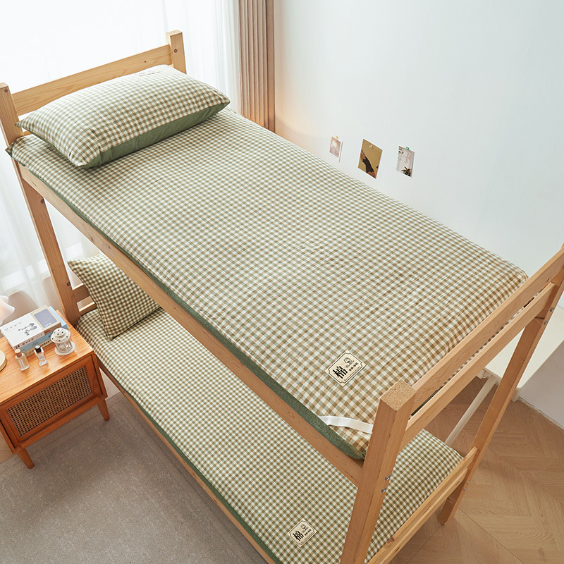 YFD-그린 스몰 그리드-[A급 신장면 매트리스 패드]