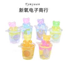 卡通立体夜光双色小熊  DIY手机包包钥匙扣创意树脂挂饰饰品配件