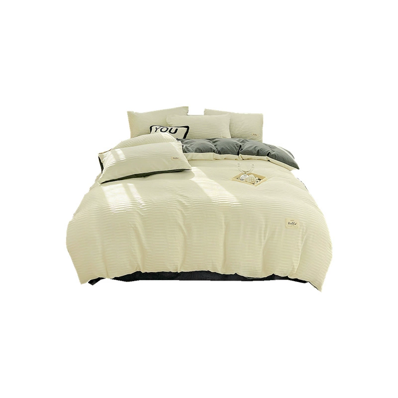 Bedding Set Japanese Style, Skin‑Friendly Bubble Gauze Cotton, 3–4 Piece, Multiple Sizes