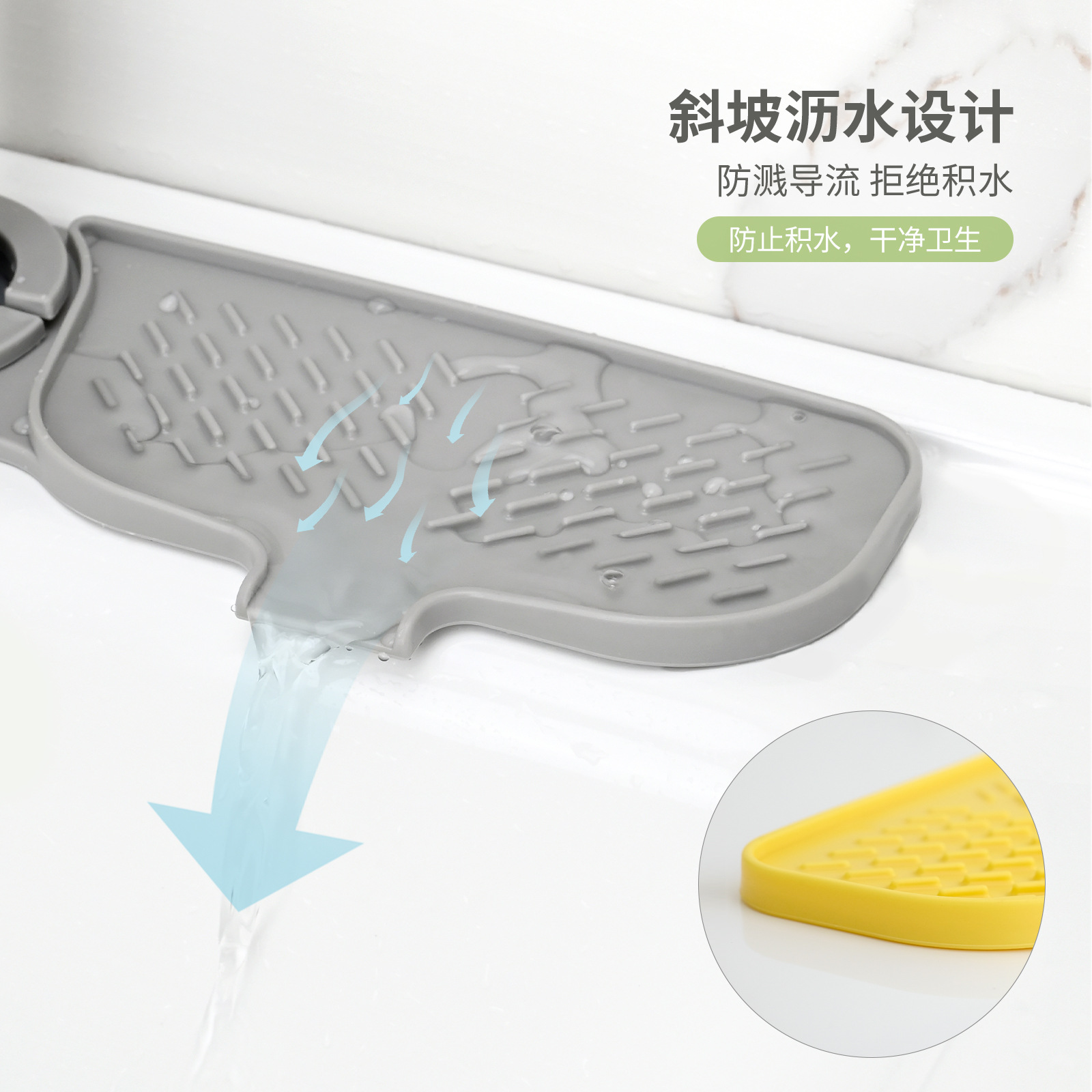 Cocina giratoria super grande cocina baño piscina grifício de silicona lavabo de verduras lavabo lavabo