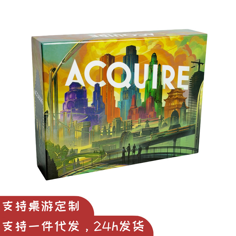 ACQUIRE: A classic English board game for 2-6 players, featuring investment, strategy, and management elements ACQUIRE: A classic English board game for 2-6 players, featuring investment, strategy, and management elements